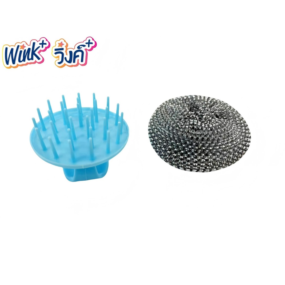 Wink Plus ฝอยขัดพร้อมที่จับ 10 กรัม