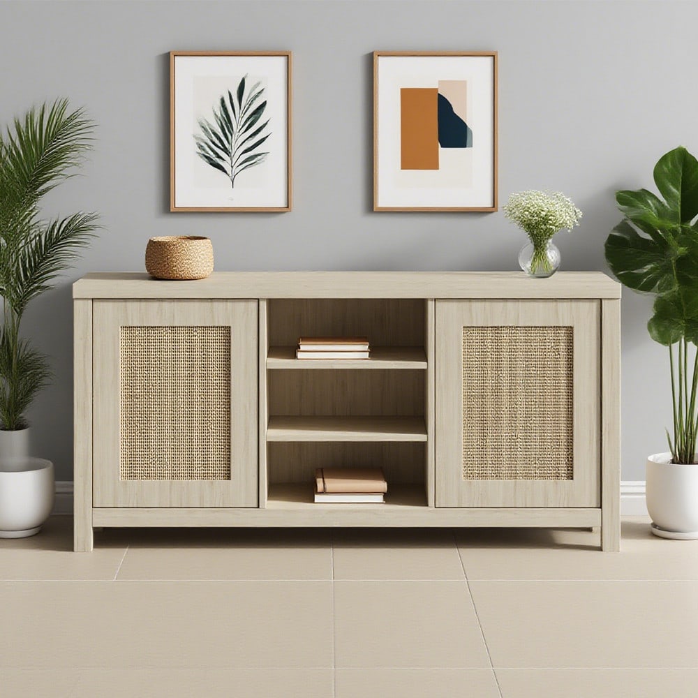 DELICATO ชั้นวางทีวี รุ่น ECHO ขนาด 40x120x62.50 ซม. สีวอลนัทอ่อน