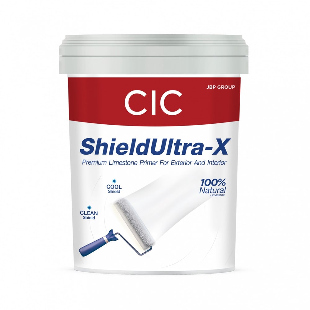 JBP รองพื้นปูนใหม่และปูนเก่าสภาพดี CIC Shield Ultra - X Primer ขนาด 5 กล.