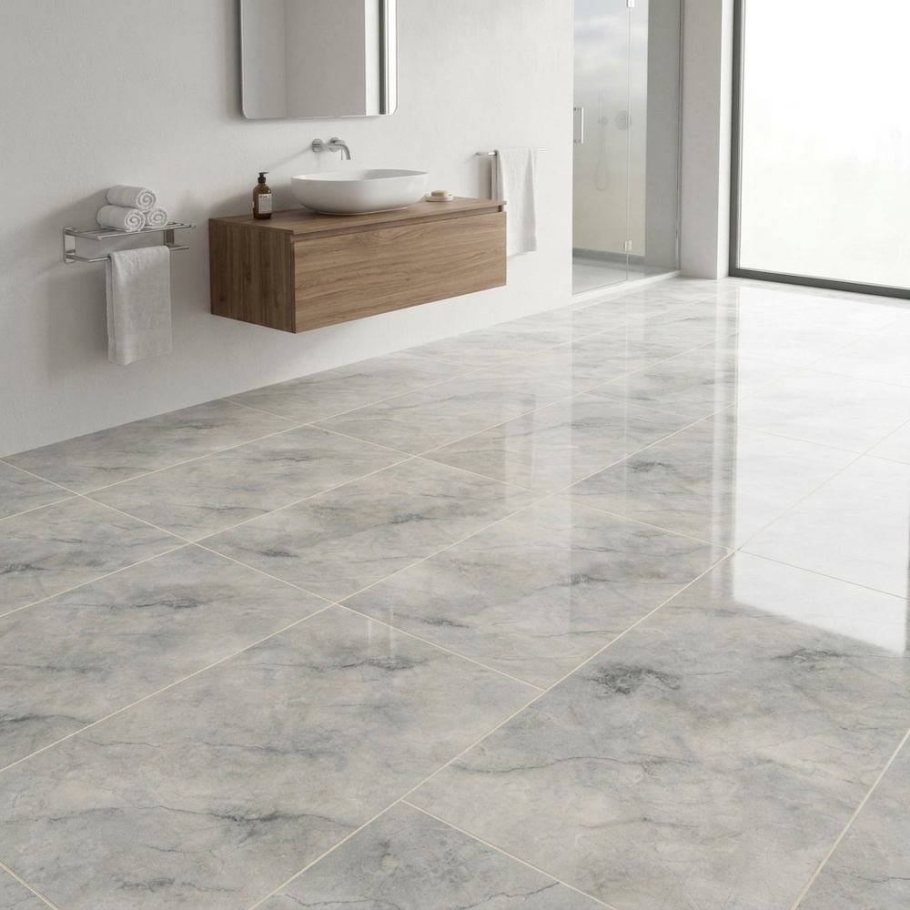 La Arezza 75X150 ซม.กระเบื้องพอร์ซเลน รุ่น Luxura marble brown (DGD20241015) High-glossy Random (2pcs /box 2.25 sqm)
