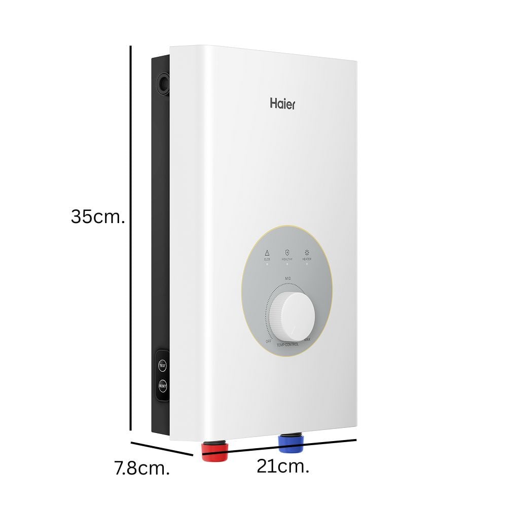HAIER เครื่องทำน้ำอุ่น ขนาด 3500 วัตต์ รุ่น EI35M-F1W สีขาว