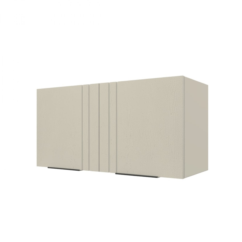 CLOSE Lumine ตู้แขวนคู่เสริม uPVC 80x40 ซม. เซาะร่อง สีอัลมอนด์