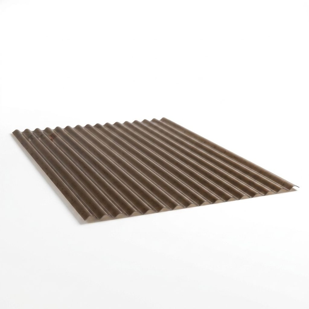 แผ่นโปร่งแสง เอสซีจี ลอนกันสาด รุ่น UV-SHIELD 0.12x105x200ซม.สีชา