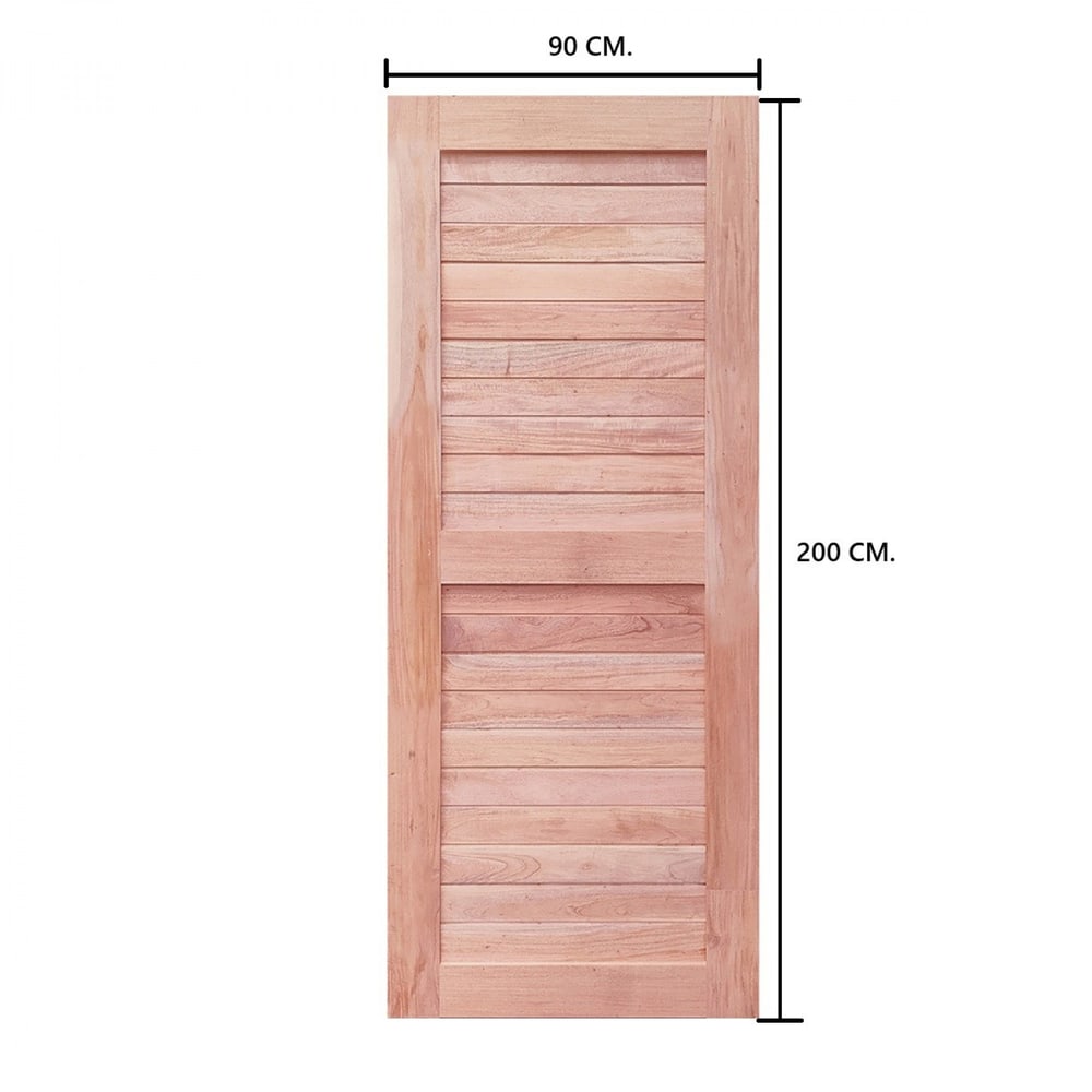 WINDOORS ประตูลวดลายไม้ดูริโอ รุ่น CE-22 ขนาด 90x200 ซม.