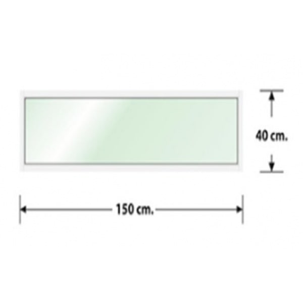 WELLINGTAN (LIKE) ช่องแสงอะลูมิเนียม 150 x 40 ซม. สีชา