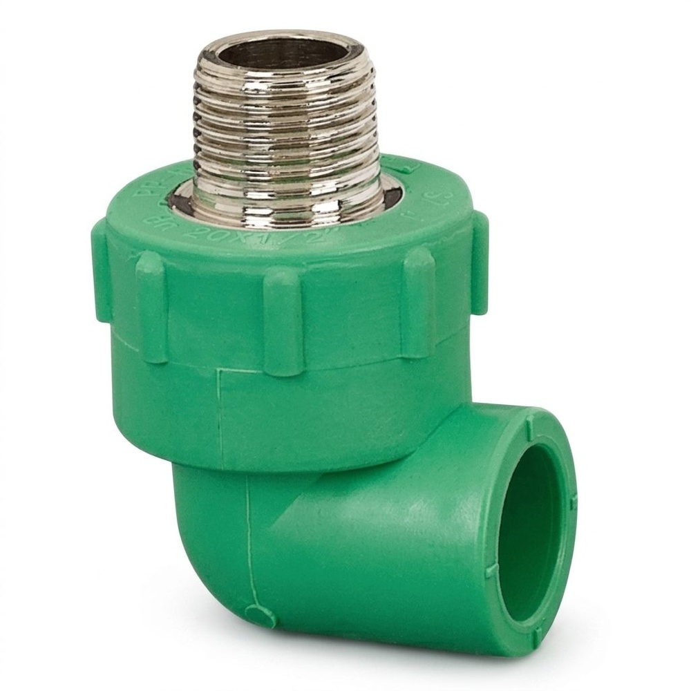 ERA ข้องอเกลียวนอก PPR 1/2"(20mm)x1/2"(18) รุ่น PRE05 สีเขียว