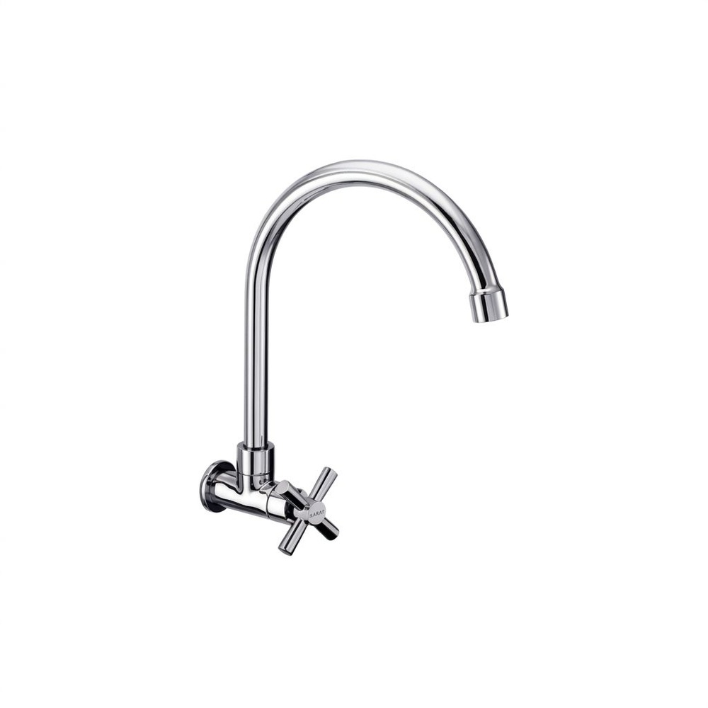 Karat Faucet ก๊อกอ่างล้างจานทองเหลือง แบบติดผนัง ตัว U รุ่น EC-01-531-50