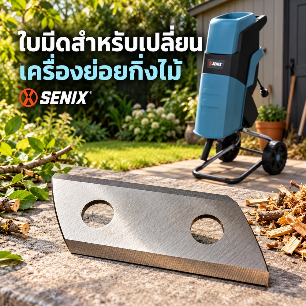 อะไหล่ ใบมีด SENIX เครื่องย่อยกิ่งไม้ 2200W รุ่น YT5466 ขนาด 40mm 3922004200149