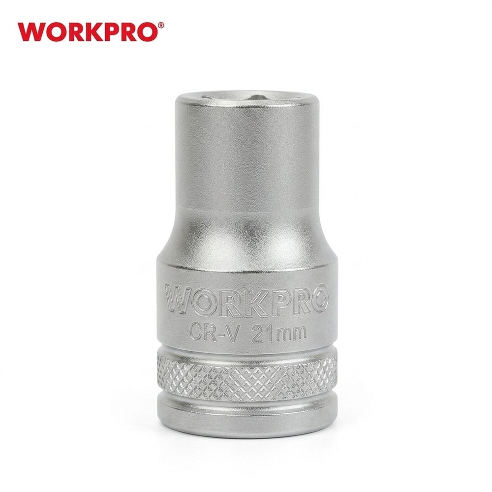 WORKPRO ลูกบ๊อกซ์สั้น 6 เหลี่ยม 21 มม. 1/2 นิ้ว WP274102