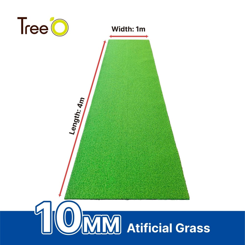 Tree O หญ้าเทียมตกแต่ง รุ่น FAIRWAY ขนาด10มม. กว้าง1เมตร x ยาว4 เมตร สีเขียวอ่อน