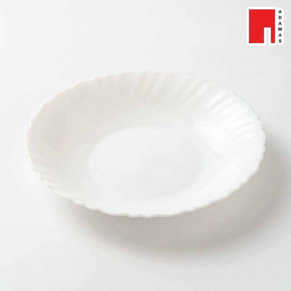 ADAMAS จานโอปอล 6.5” LIGHT650 สีขาว