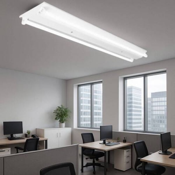 EILON โคมไฟอกไก่ FOR LED-T8 DOUBLE END/OT รุ่น LBT115/WH/2L-XXLED-T8 (โคมเปล่า)