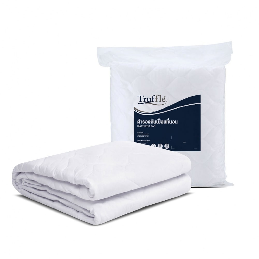 TRUFFLE ผ้ารองกันเปื้อนแบบรัดมุม รุ่น MEDIUM ขนาด 3.5 ฟุต สีขาว