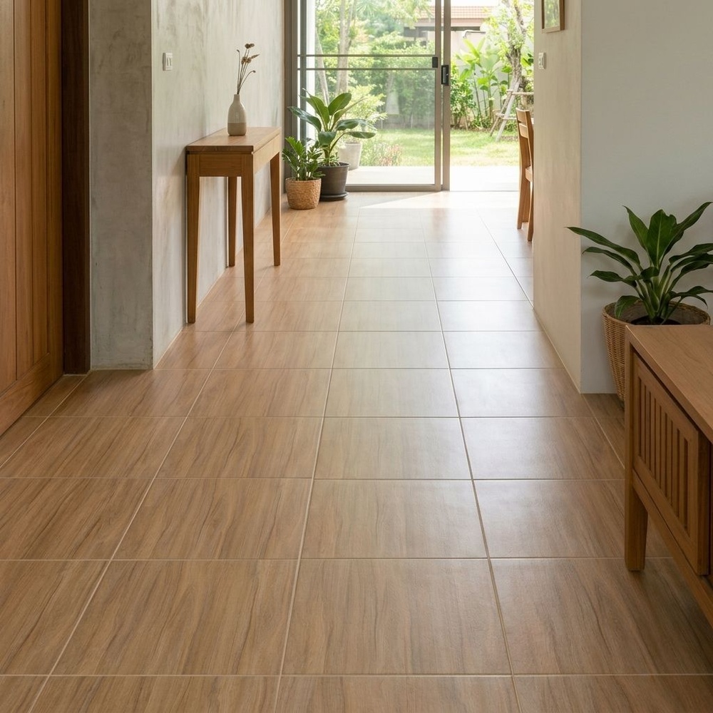 Marbella กระเบื้องเซรามิคปูพื้น 40X40 ซม. รุ่น เบทวูด ZY2305 Matt (12P)