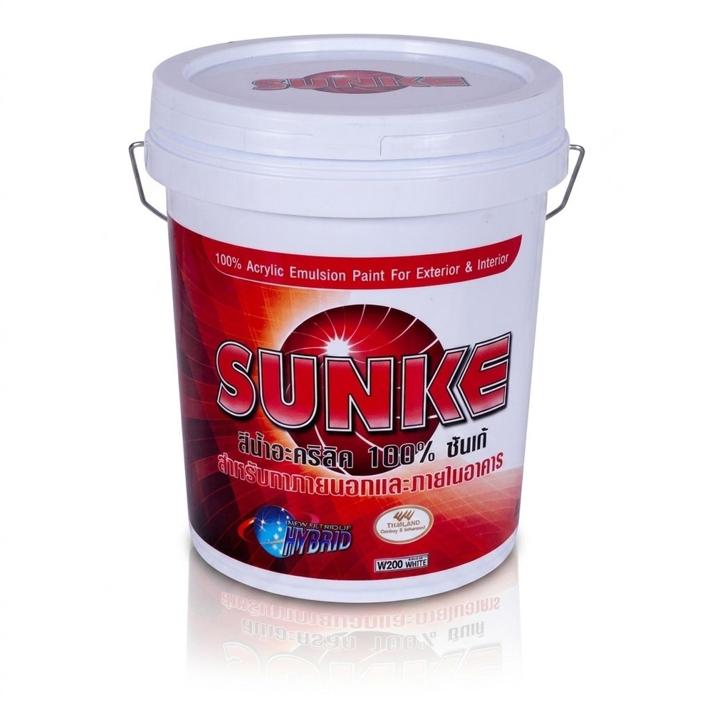 SUNKE สีน้ำอะครีลิคภายนอก W200 2.5 GL WHITE