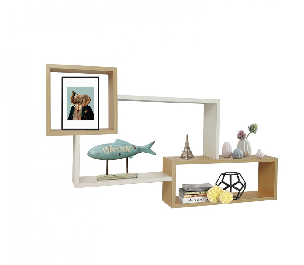 DELICATO ชั้นไม้ติดผนัง รุ่น SANTIR-11 ขนาด 70x9x45 ซม. สีไม้