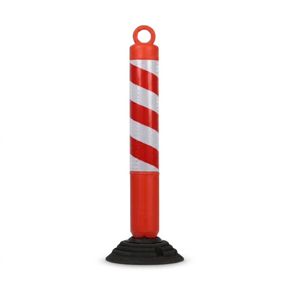 PRO-TX เสาจราจร รุ่น DW-Z09 สีส้ม แถบสะท้อนแสงสีขาว ขนาด 80 ซม.