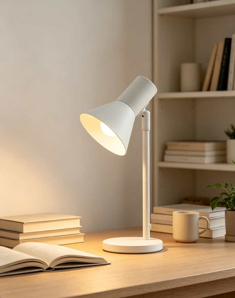 EILON โคมตั้งโต๊ะ Nordic Living HN2691 สีขาว