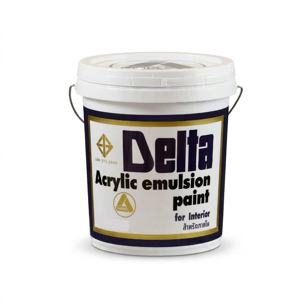 Delta สีน้ำอะครีลิค ทาภายใน ด้าน 199 ถัง สีขาว