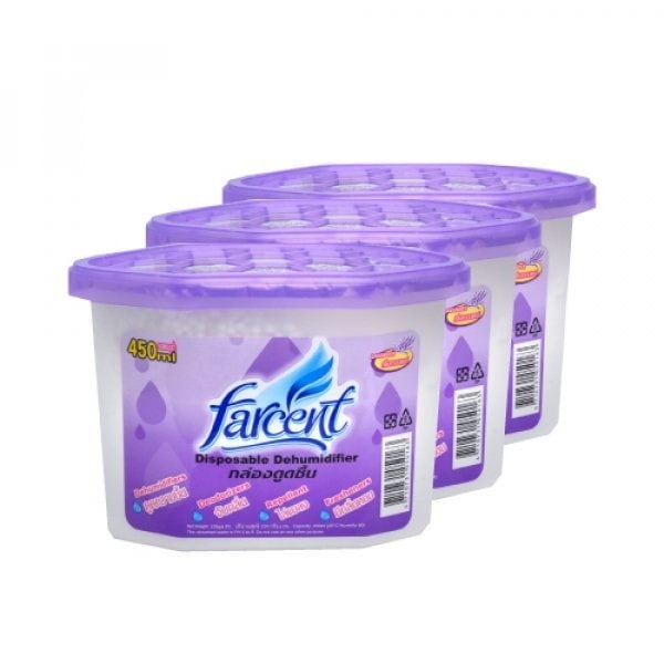 FARCENT กล่องถ่านดูดความชื้น รุ่น 501C V ขนาด 500 มล. 3ชิ้น/แพ็ค