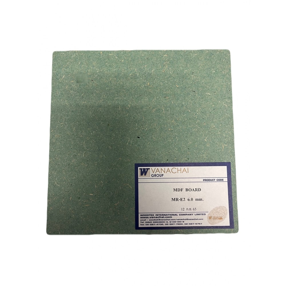 VANACHAI ไม้ MDF เปลือยทนชื้น HMR V70 PLUS 6 มม. 123x245 ซม.