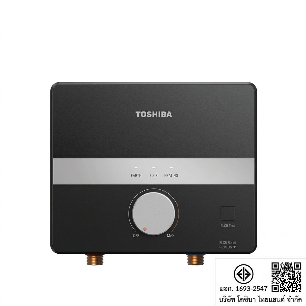 TOSHIBA เครื่องทำน้ำอุ่น ขนาด 6293 วัตต์ รุ่น TWH-65EGNTH(K) สีดำ