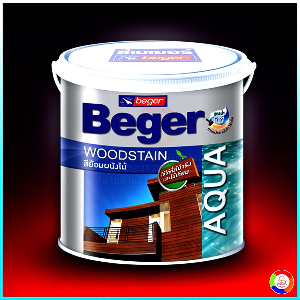 Beger สีย้อมผนังไม้ สูตรน้ำ เบเยอร์ S-6901ขนาด 1 กล. ไม้สักทอง