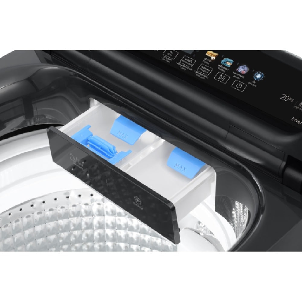 HAIER เครื่องซักผ้าฝาบน ขนาด 20 กก. รุ่น HWM200-B2158B สีดำ