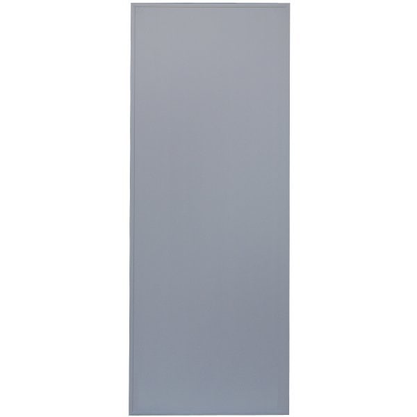 WELLINGTAN ประตูพีวีซีบานทึบพร้อมวงกบ รุ่น G1 ขนาด 70x200ซม. สีเทา (ไม่เจาะลูกบิด)