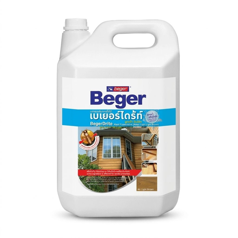 Beger ผลิตภัณฑ์ป้องกันปลวกและเชื้อรา ชนิดทา สูตรน้ำ 1.5ลิตร สีชา