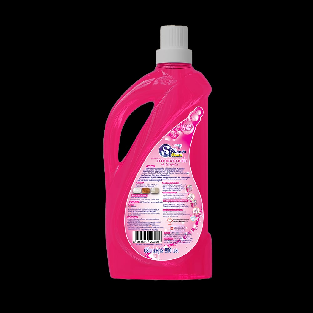 SPA CLEAN สปาคลีน น้ำยาถูพื้น ขนาด 850 มล. กลิ่นโรแมนติกโรส