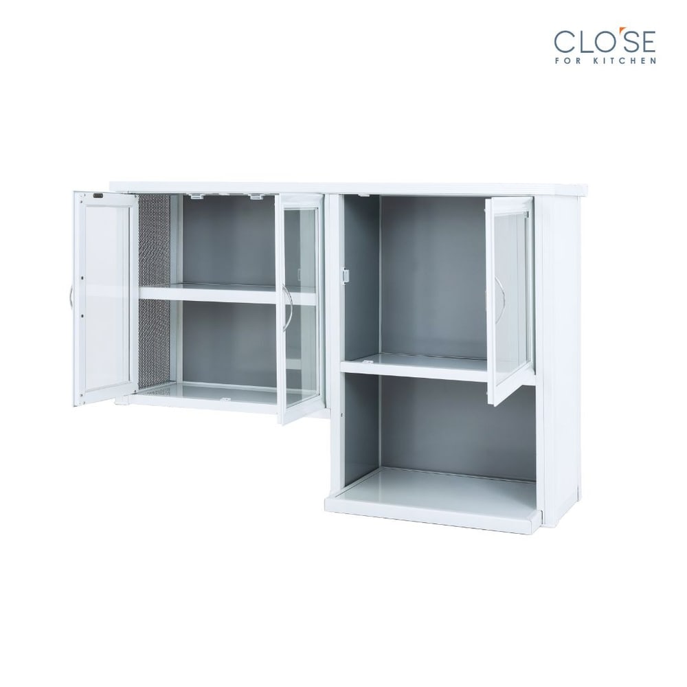 CLOSE ตู้แขวนอเนกประสงค์ พร้อมช่องไมโครเวฟ SHIRO-122 ขนาด 122 x 45 x 81 ซม. สีขาว