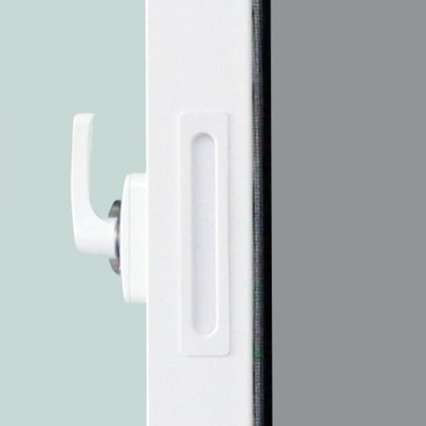 WINDOW ASIA (10MAX) UPVC หน้าต่างบานเลื่อน SS 80X50 ซม. สีขาว พร้อมมุ้ง
