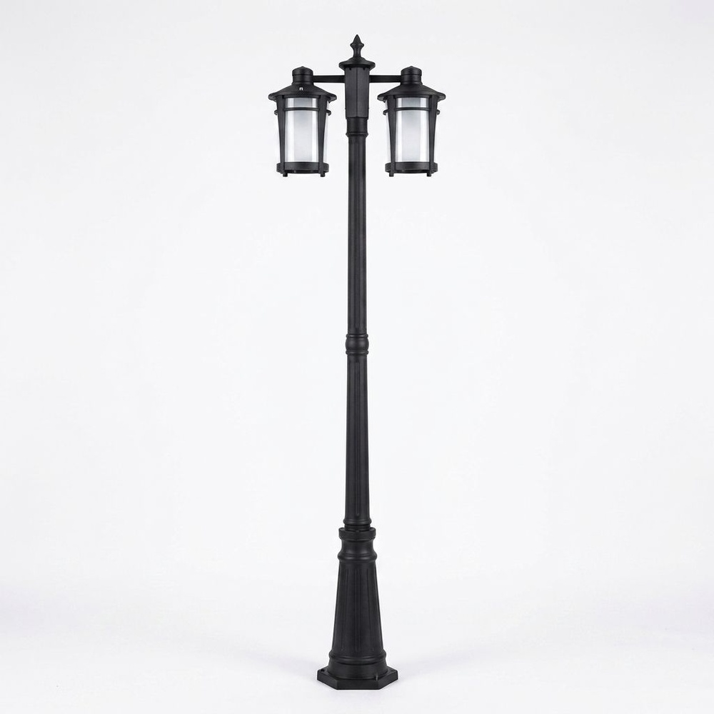 EILON โคมไฟสนาม 2*E27 สูง 198cm รุ่น RH108P/2 สีดำ