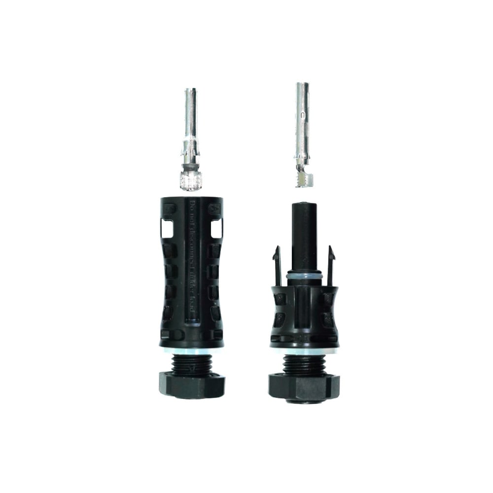 LINK ขั้วต่อสายแบบขนาน MC4 CONNECTOR (pair) 1500V TUV Standard รุ่น CB-1006A สีดำ