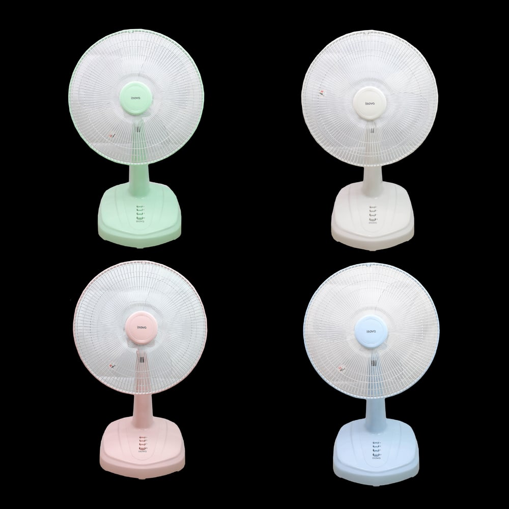 INOVA พัดลมตั้งโต๊ะ 16 นิ้ว รุ่นHG-A1602 สีฟ้า