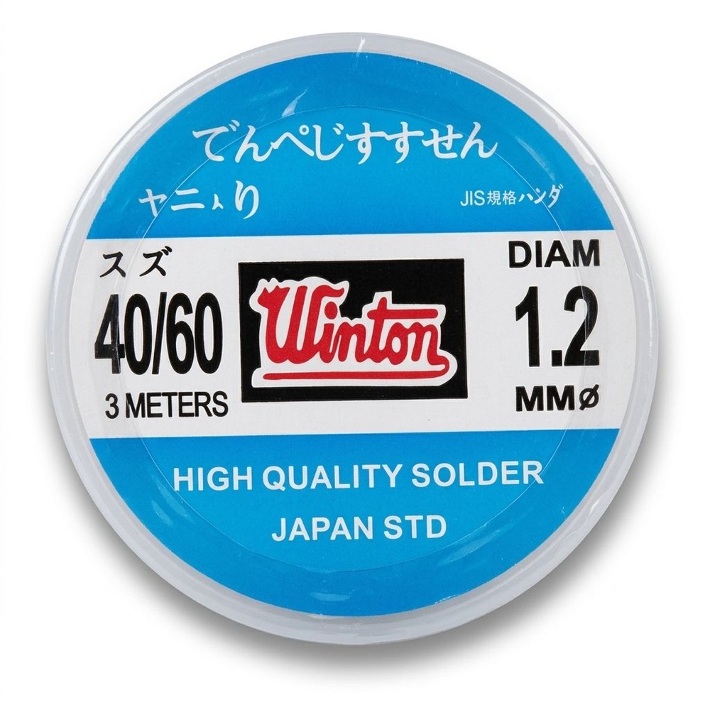 WINTON ตะกั่วเส้นบัดกรี 1.2mm. Sn40/Pb60 ยาว 3M.