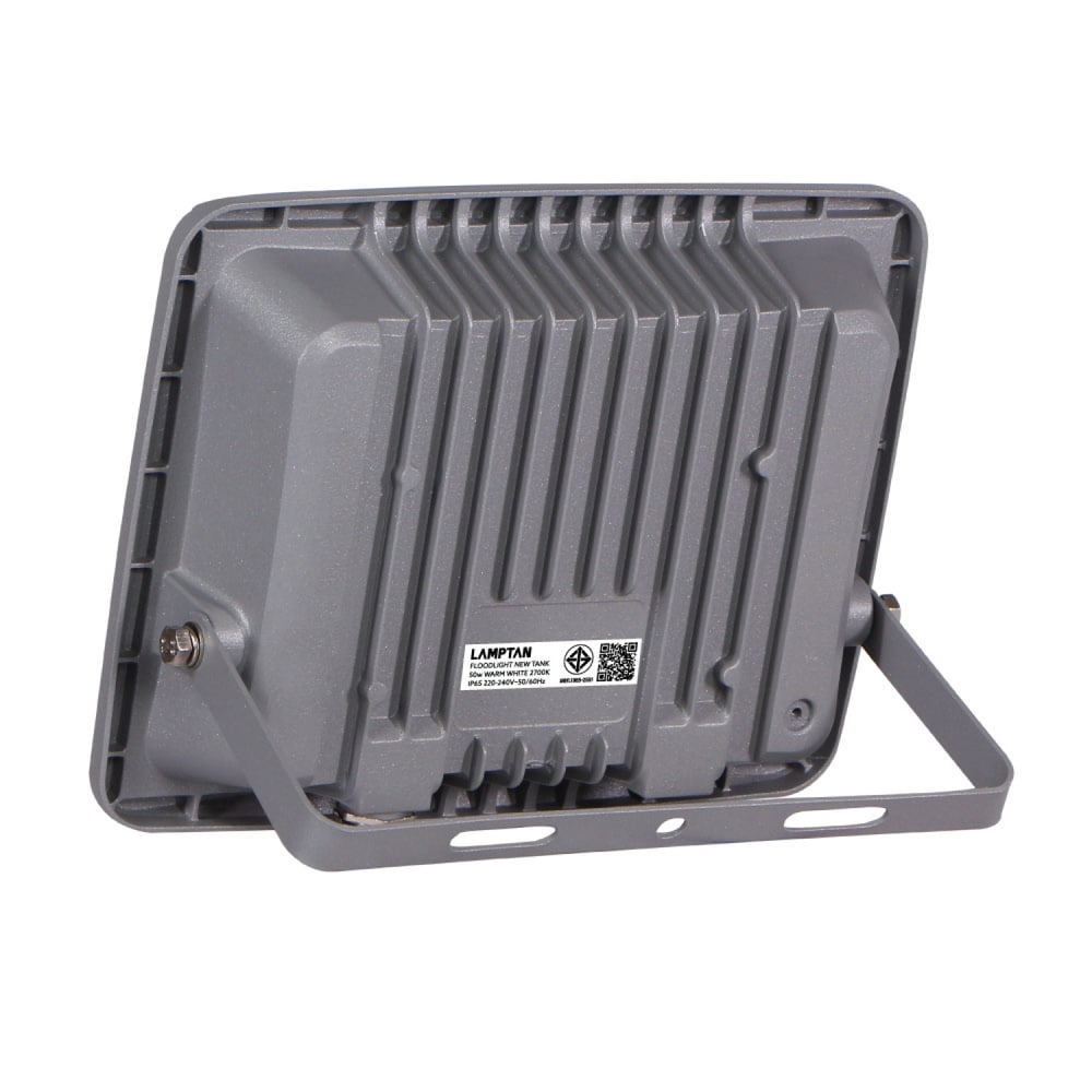 LAMPTAN โคมไฟฟลัดไลท์ LED 50W รุ่นนิวแทงค์ แสงวอร์มไวท์
