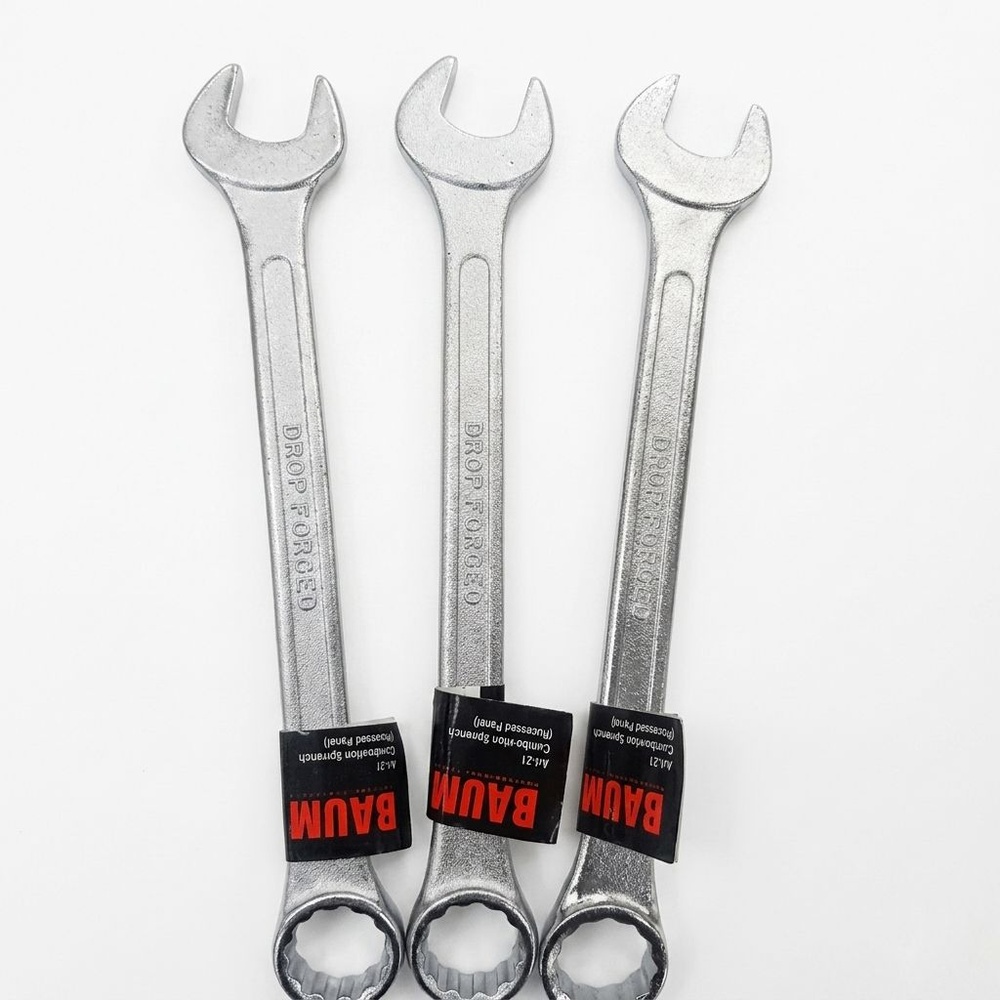 BAUM ประแจแหวนข้างปากตาย 21mm. (Carbon-Steel)