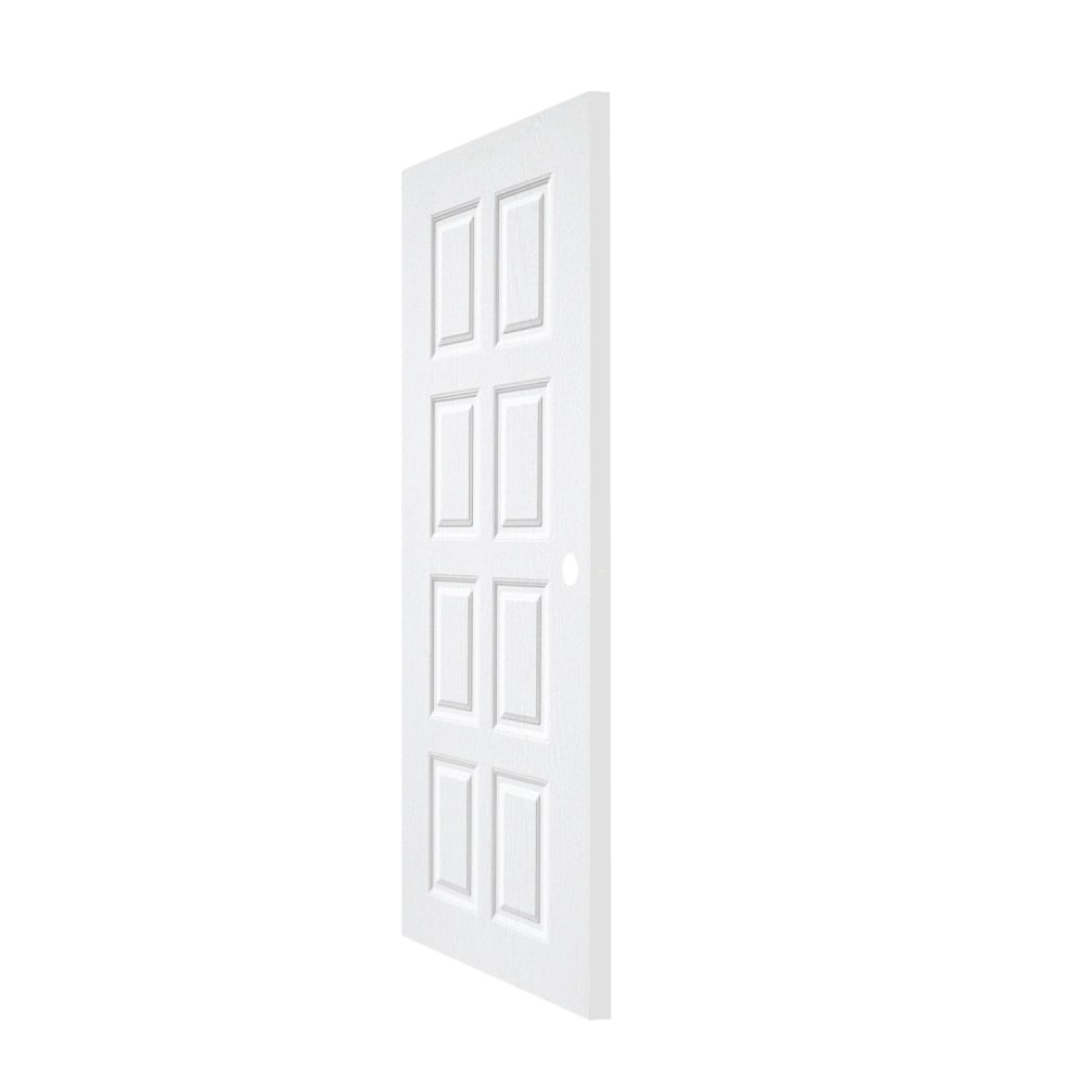 WELLINGTAN ประตู UPVC รุ่น WT003N (สำหรับใช้ภายนอก) ลูกฟัก ขนาด 90x200 ซม. สีขาว (เจาะลูกบิด)