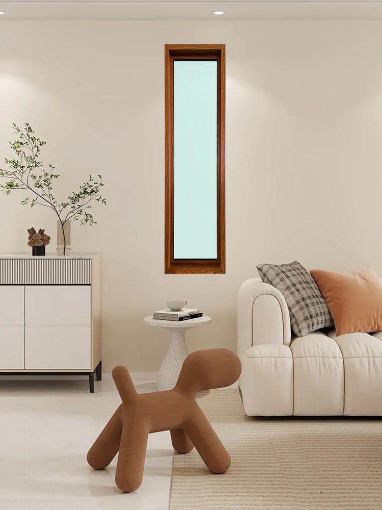 WELLINGTAN ช่องแสงอลูมิเนียม W-AFWG1504 150x40 ซม. สีไม้