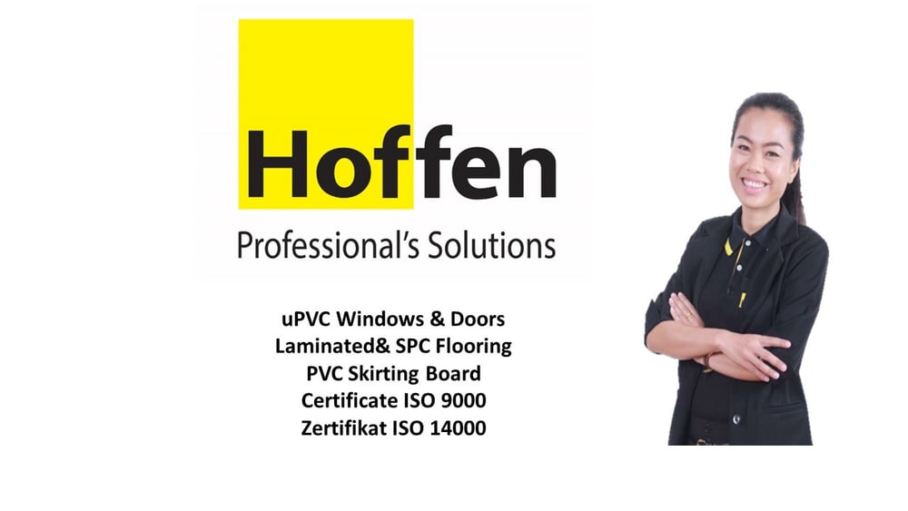 HOFFEN PRO หน้าต่างไวนิล ช่องแสง W2 60x40ซม.สีขาว