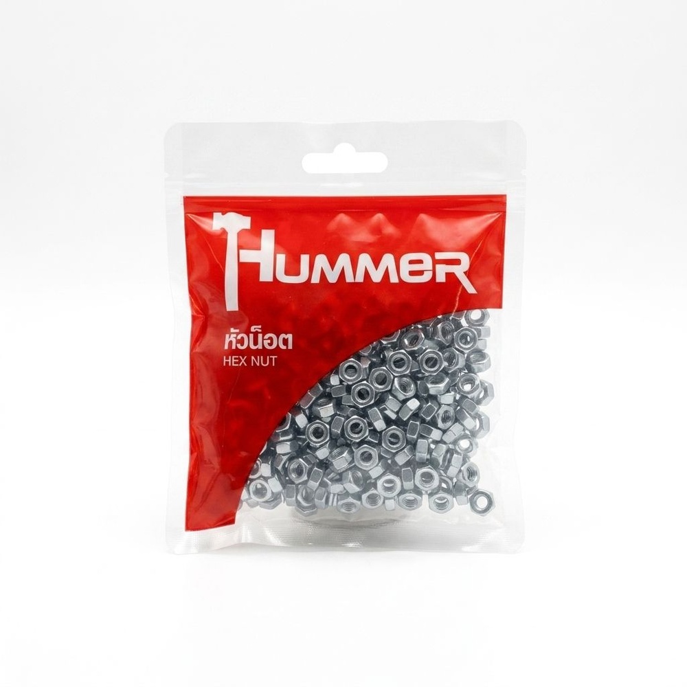 หัวน็อต HM รุ่น HN-M6 ขนาด M6 (เกลียวมิล) HUMMER (1KG/ถุง)