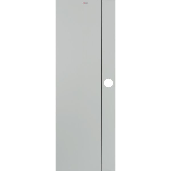 BATHIC ประตูยูพีวีซี รุ่น Groove BG1 ขนาด 70x200 ซม. สีเทา (เจาะลูกบิด)