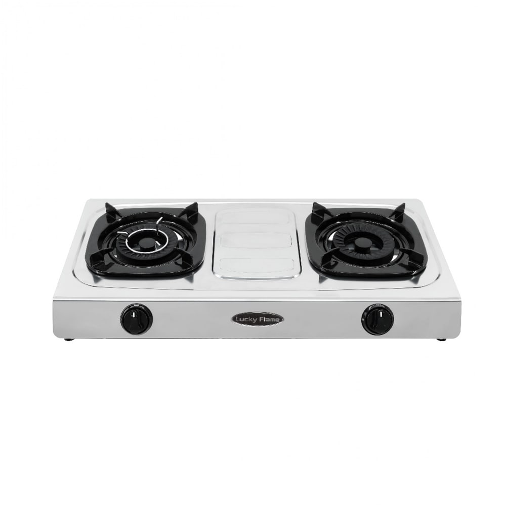 LUCKY FLAME เตาแก๊สหน้าสเตนเลส 2 หัวเตา รุ่น HR-102S