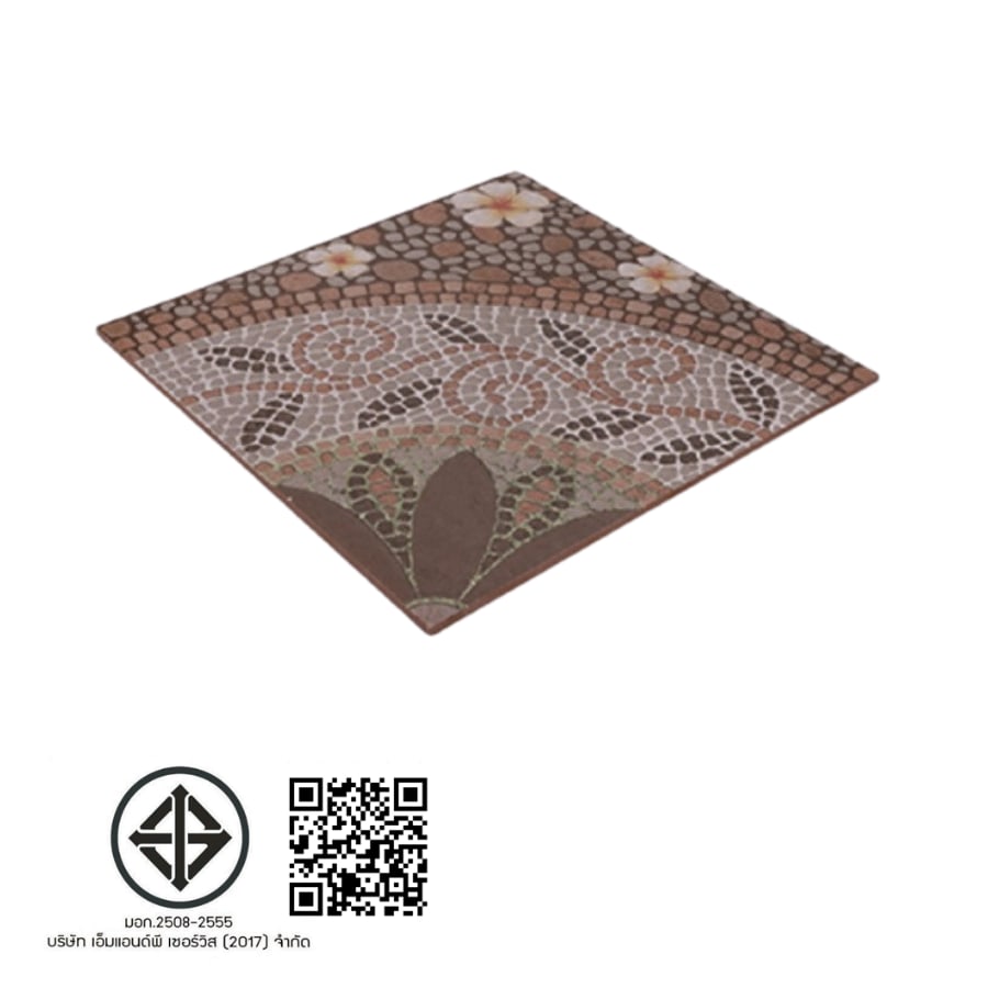 Marbella กระเบื้องเซรามิคปูพื้น 40X40 ซม. รุ่น หินดอกไม้ RML4019A Matt (12P)