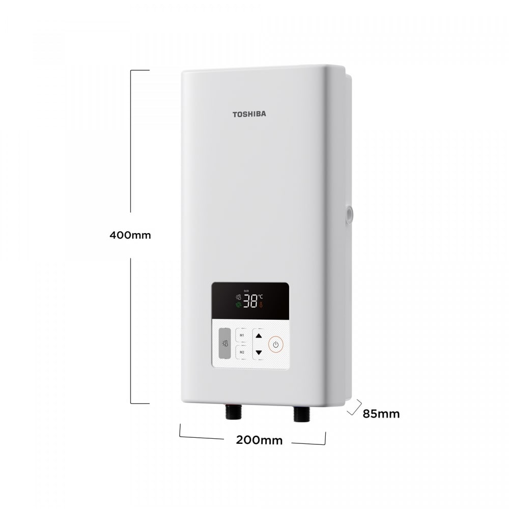 TOSHIBA เครื่องทำน้ำอุ่น 4800 วัตต์ รุ่น TWH-48EFNTH(W)-CB สีขาว