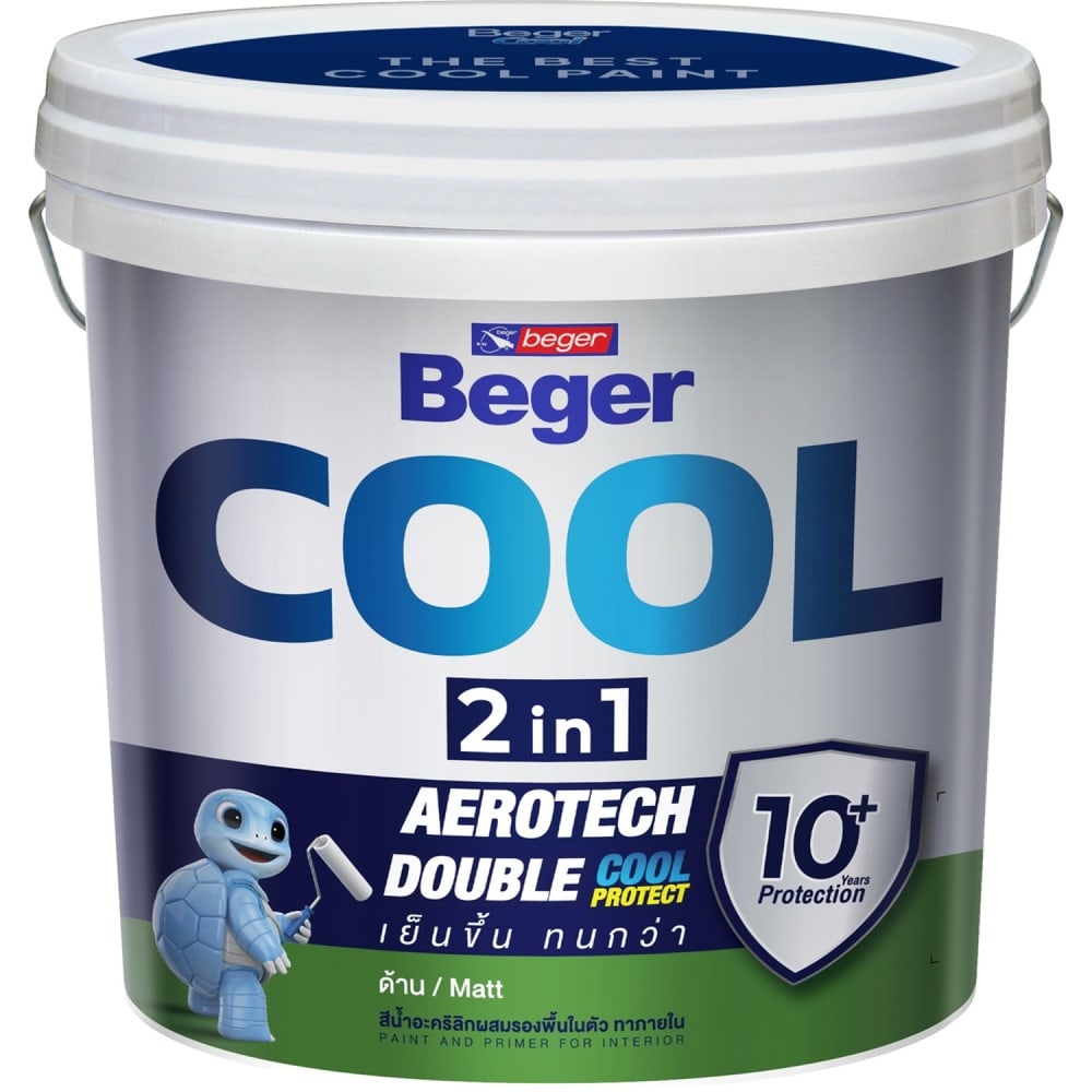 Beger สีน้ำผสมรองพื้นในตัว เบเยอร์คูล 2in1 ภายใน ด้าน 2.5GL เบส C