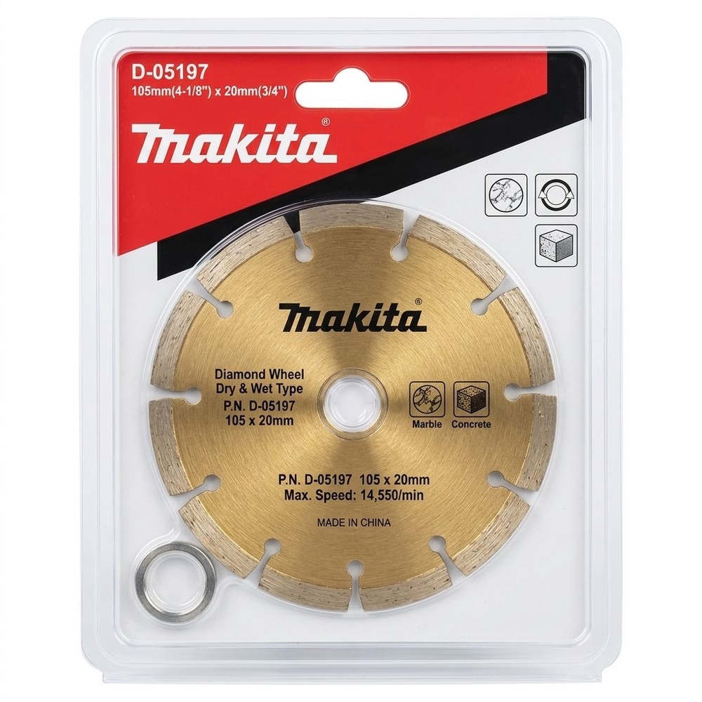 MAKITA ใบเพชร 4" แห้ง ร่อง สีทอง (D-05197)