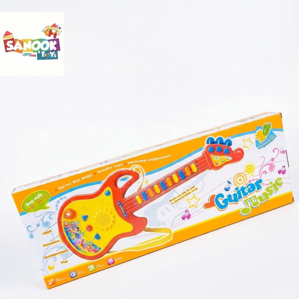 TOYS ของเล่นกีต้าร์พร้อมไมค์โครโฟน รุ่น 1334933 ขนาด 15x44.5x4 ซม.คละสี